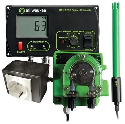 Controlador de PH MC122 com sonda PH + Bomba Doseadora MP810