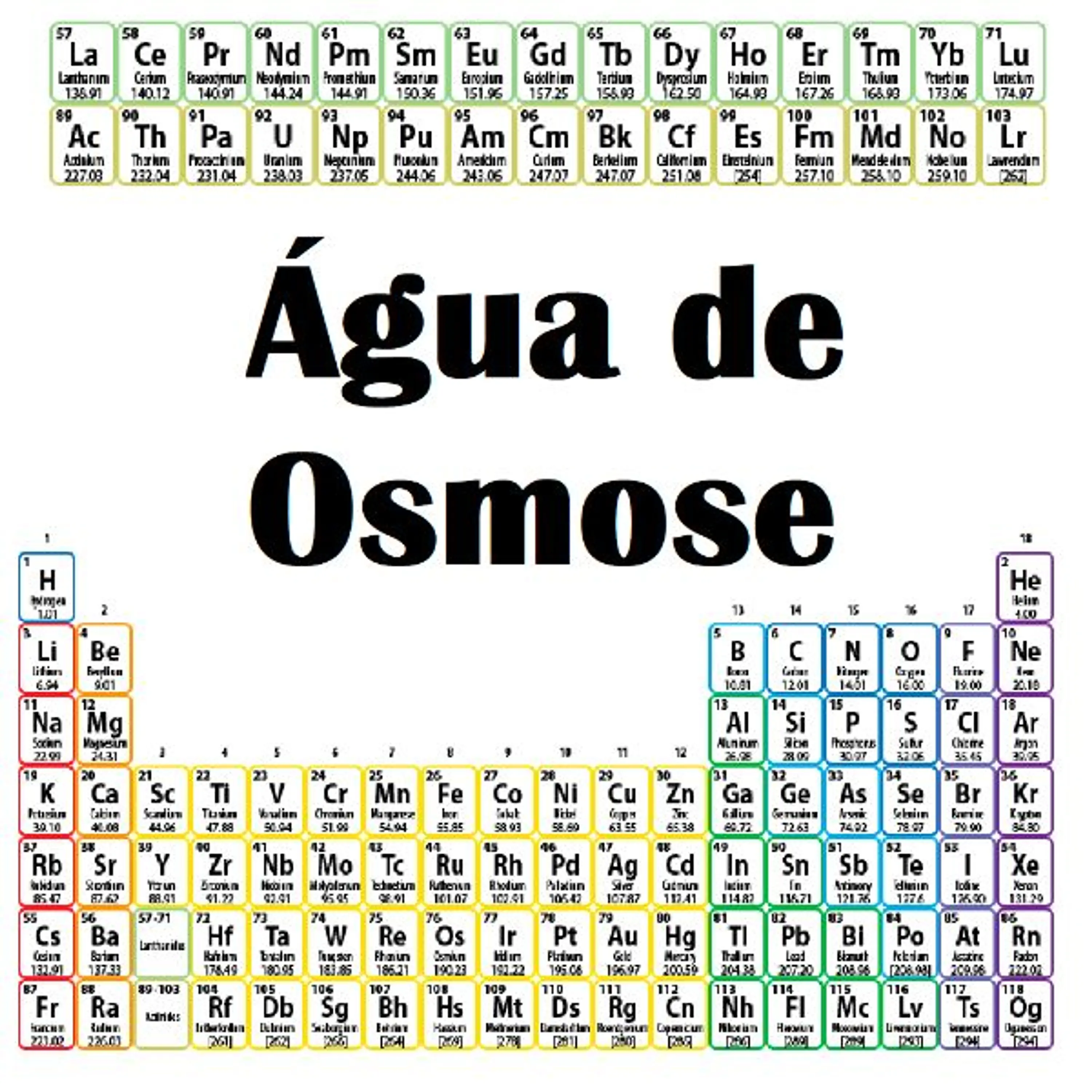 Água de osmose (RO/DI)