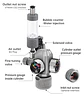 Regulador CO2 c/ val. solenoide e conta bolhas - Thumbnail 2