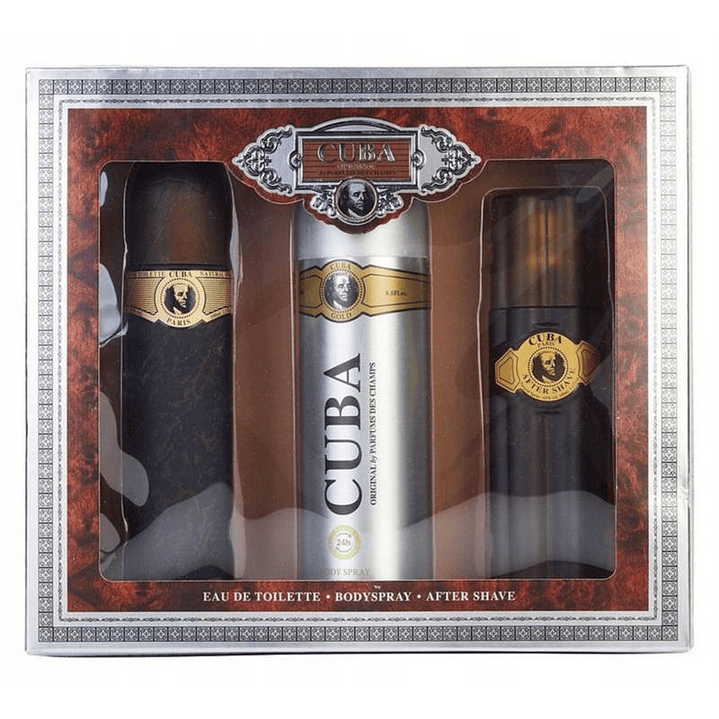 CUBA PARIS GOLD 100ML + DEO 200ML + ASB 100ML 1