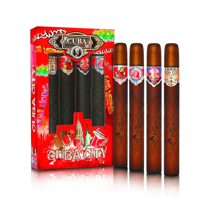 CUBA PARIS CITY FOR WOMEN EDP 35ML 4PCS 1
