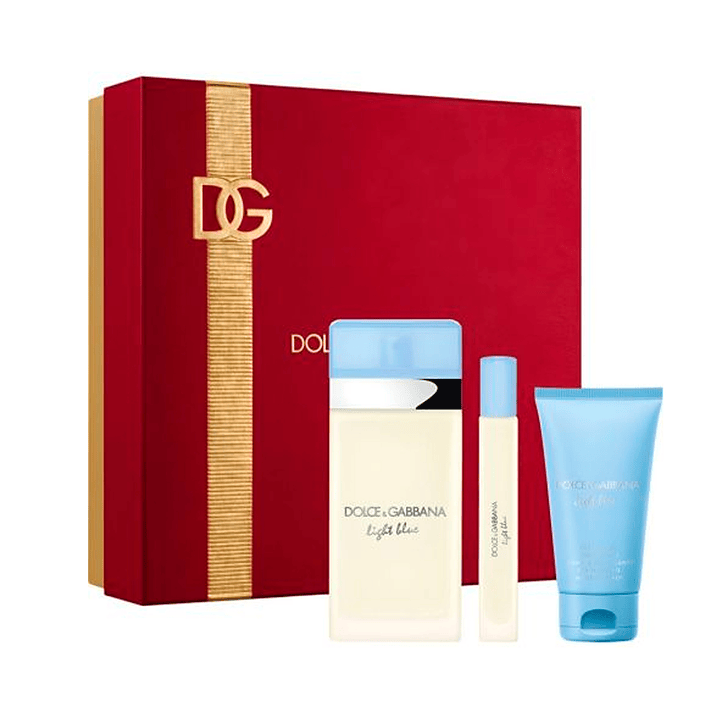 DOLCE GABBANA LIGHT BLUE WOMAN EDT 100ML + 10ML + BL 50ML 1