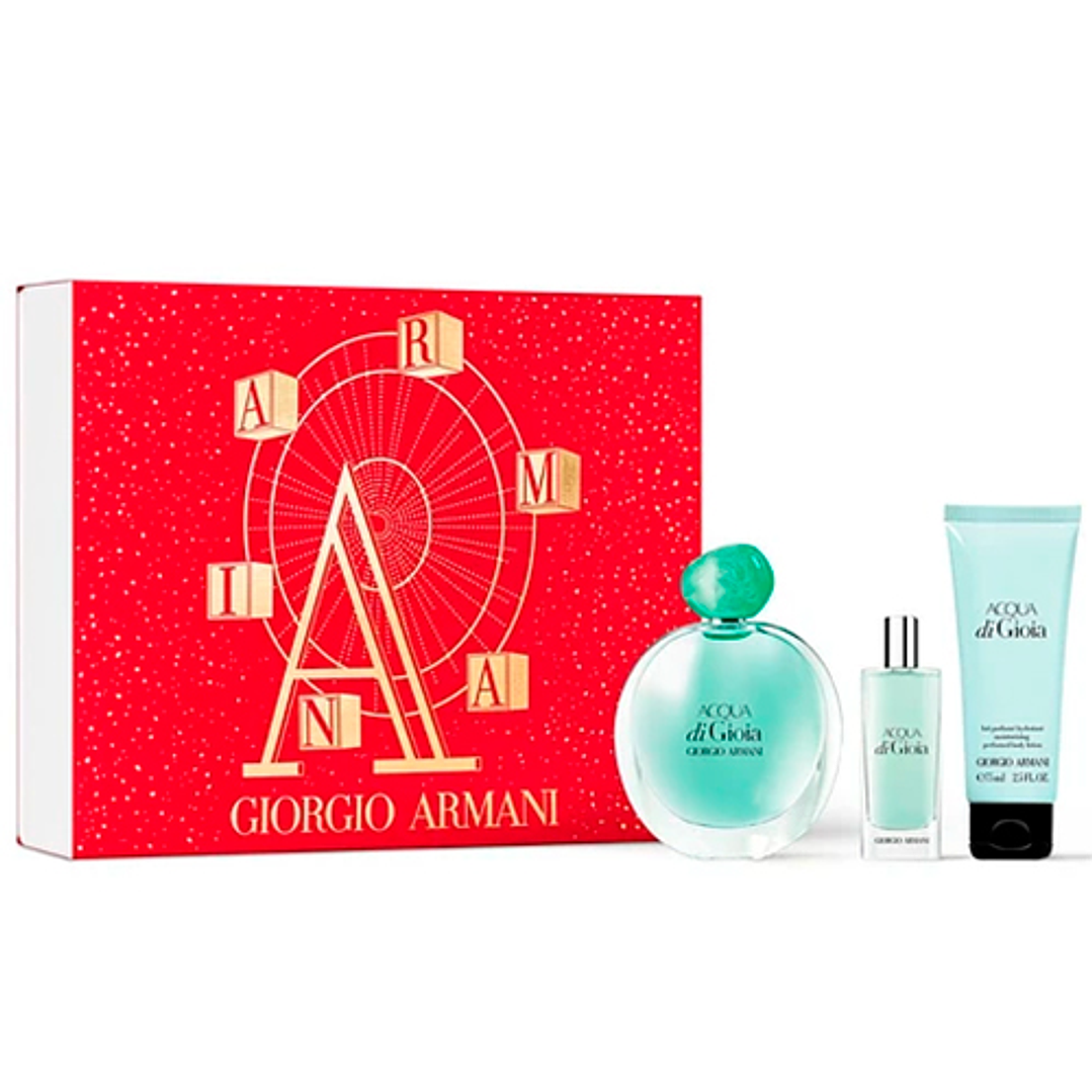 GIORGIO ARMANI ACQUA DI GIOIA EDP 100ML + 15ML + BL 75ML 2