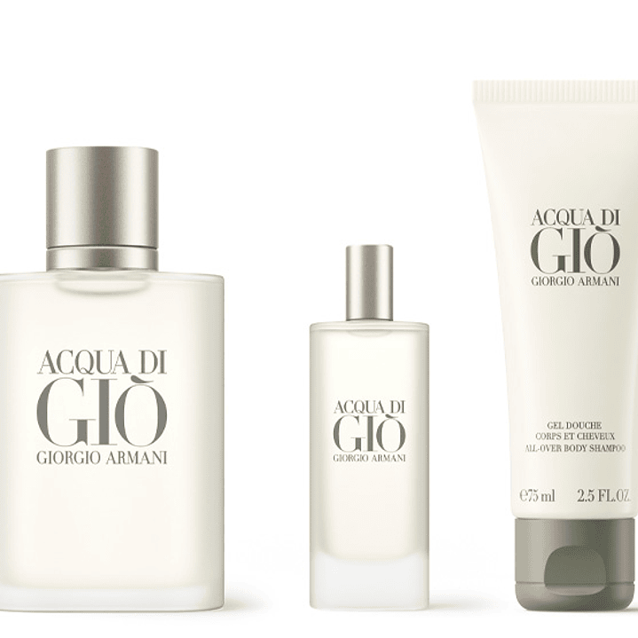 GIORGIO ARMANI ACQUA DI GIO MEN EDT 100ML + 15ML + SG 75ML 2