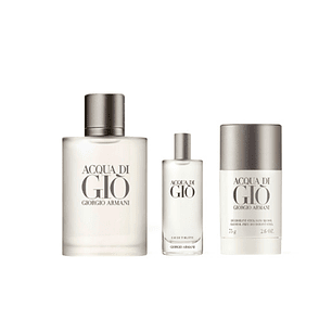 GIORGIO ARMANI ACQUA DI GIO MEN EDT 100ML + 15ML + DEO 75ML