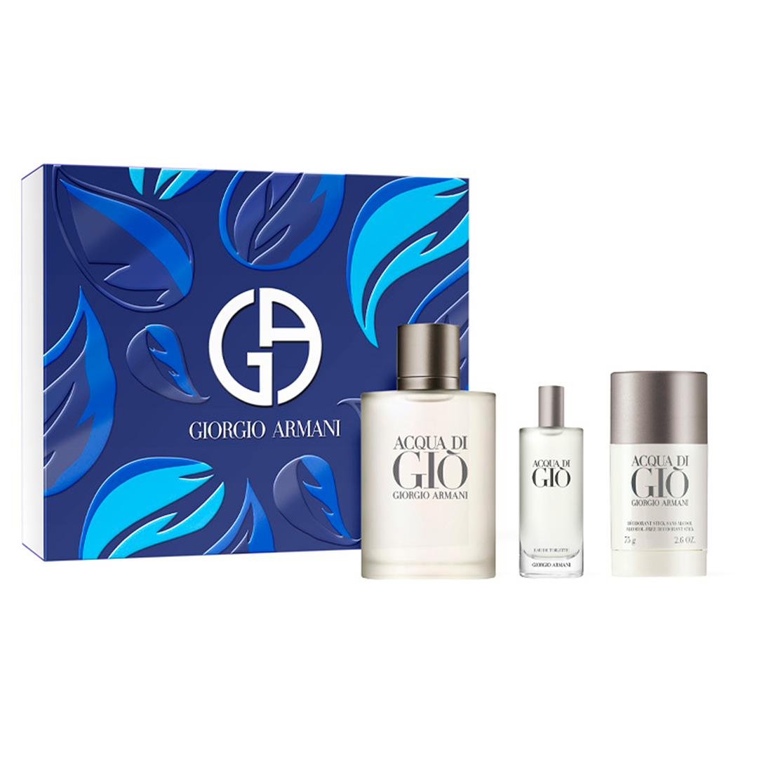 GIORGIO ARMANI ACQUA DI GIO MEN EDT 100ML + 15ML + DEO 75ML 2