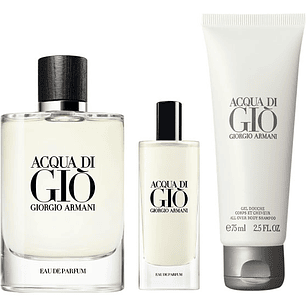 GIORGIO ARMANI ACQUA DI GIO MEN EDP 125ML + 15ML + SG 75ML