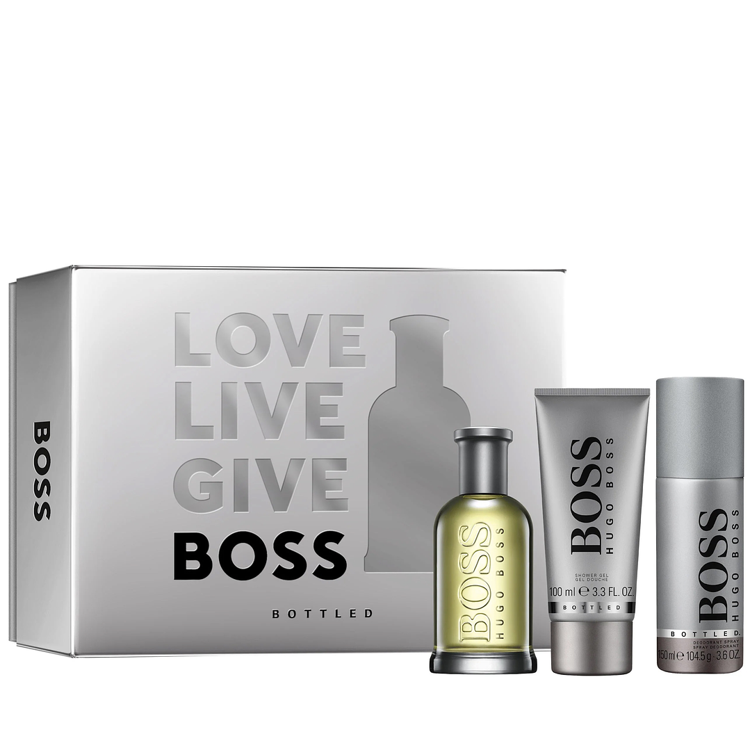 HUGO BOSS BOSS BOTTLED MEN EDT 100ML + SG 100ML + DEO 150 ML SET 2
