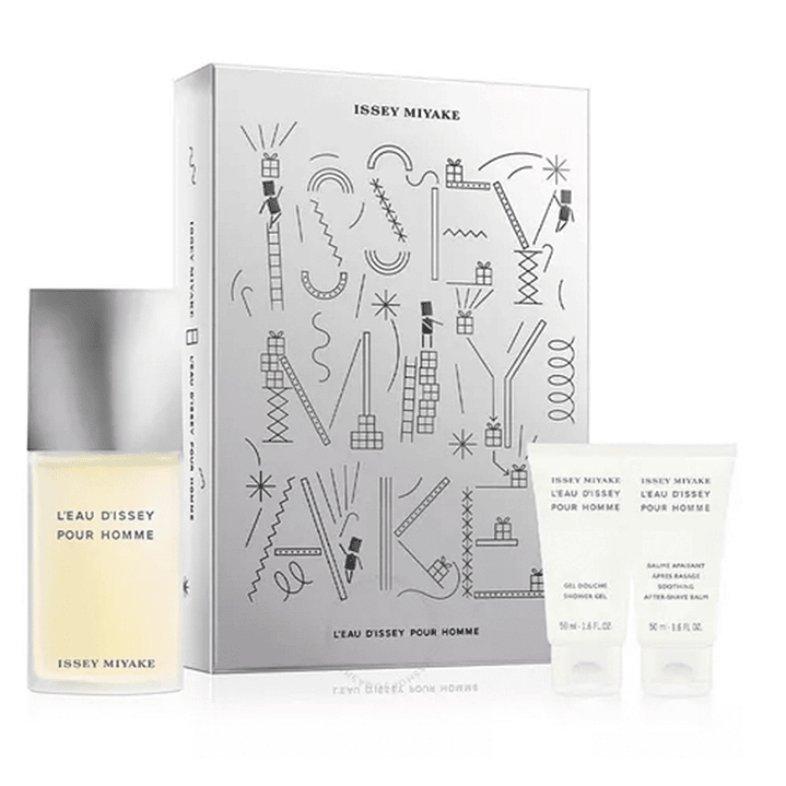 ISSEY MIYAKE L EAU D ISSEY MEN EDT 125ML + 50ML SG + 50ML AS 2