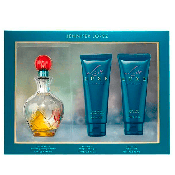 JENNIFER LOPEZ JLO LIVE  LUXE EDP 100ML + 75ML + SG 75ML 2