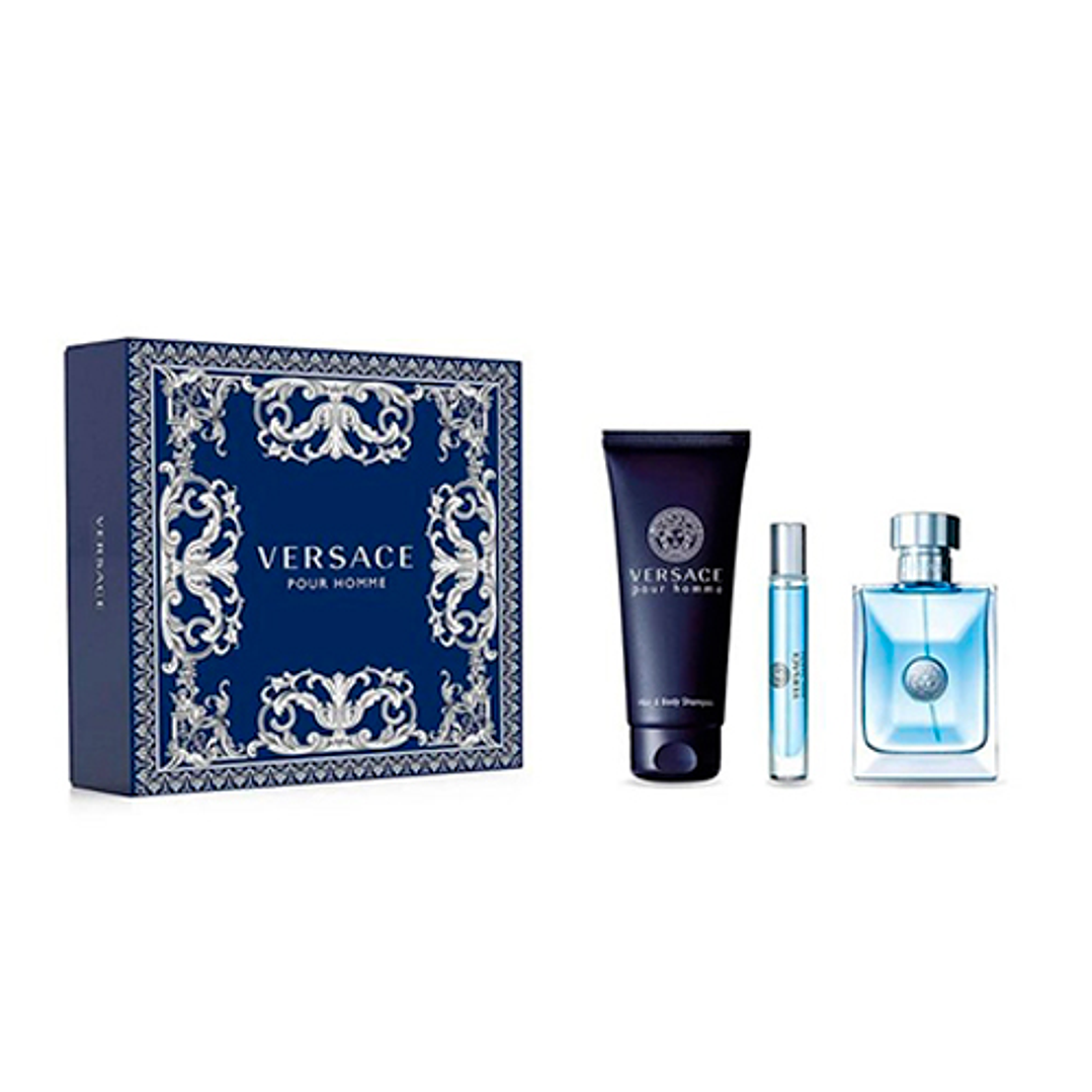 VERSACE POUR HOMME EDT 100ML + 10ML + SH 150ML 2