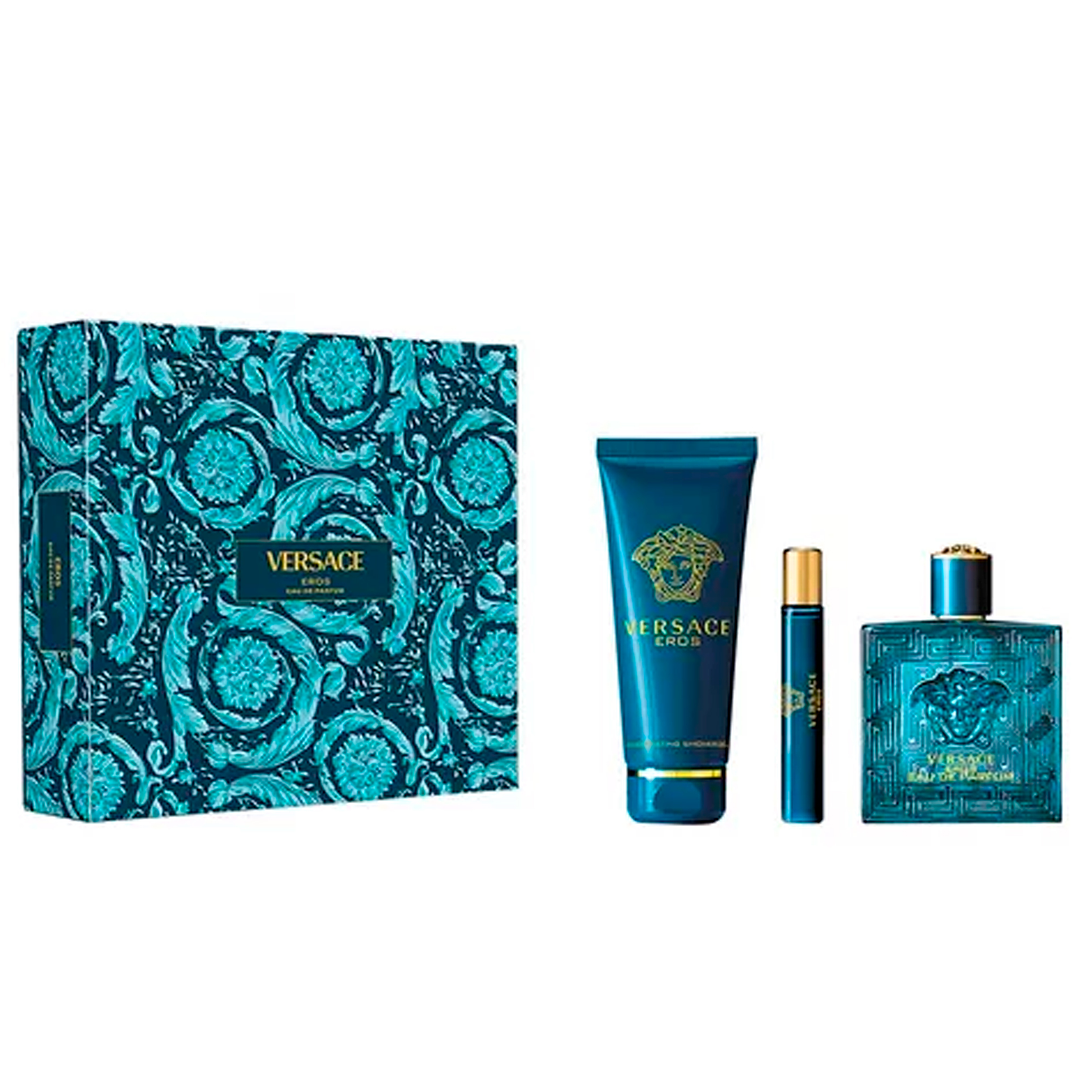 VERSACE EROS MEN EDP 100ML + 10ML + SG 150ML 2