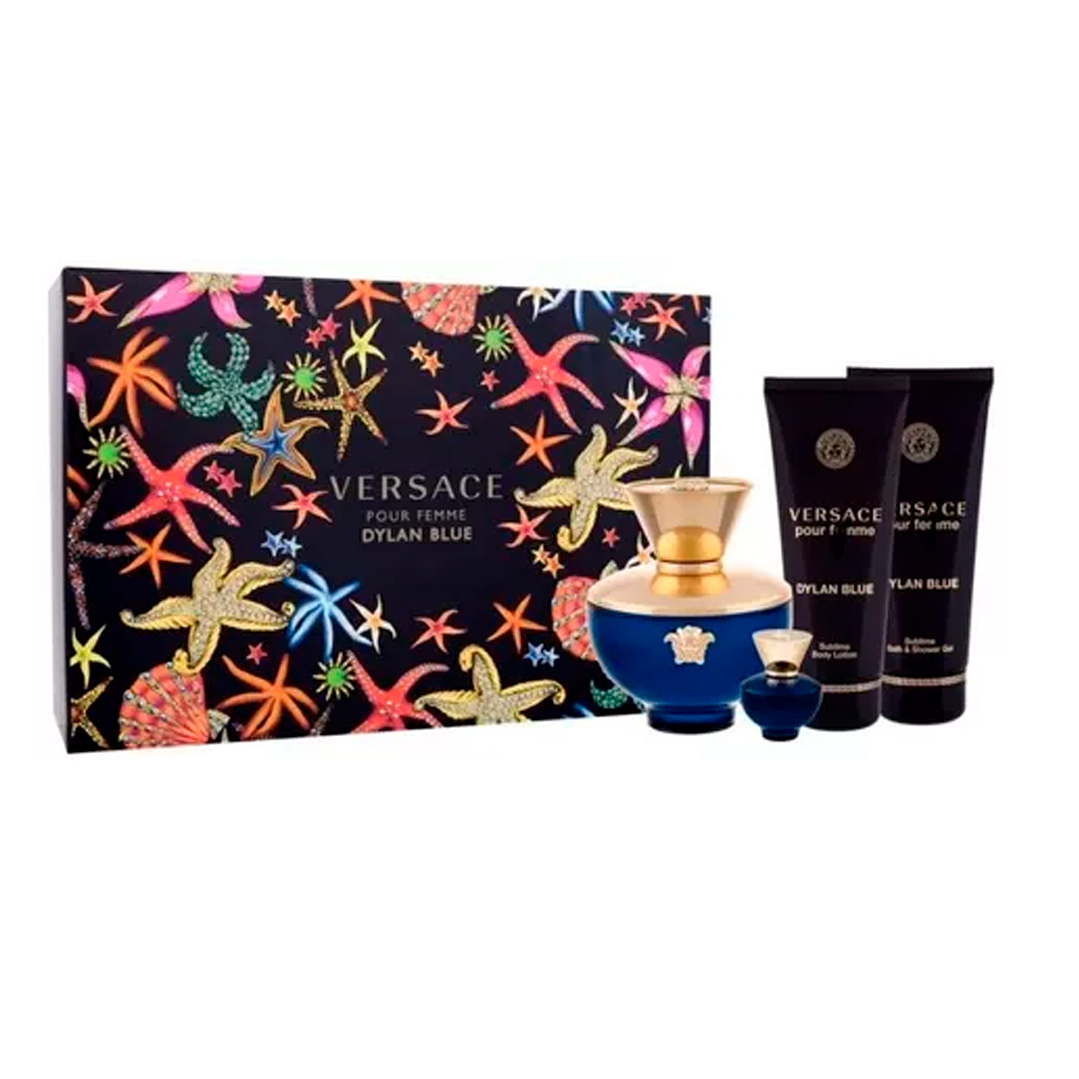 VERSACE DYLAN BLUE WOMAN EDP 100ML + 5ML + SG + BL 1