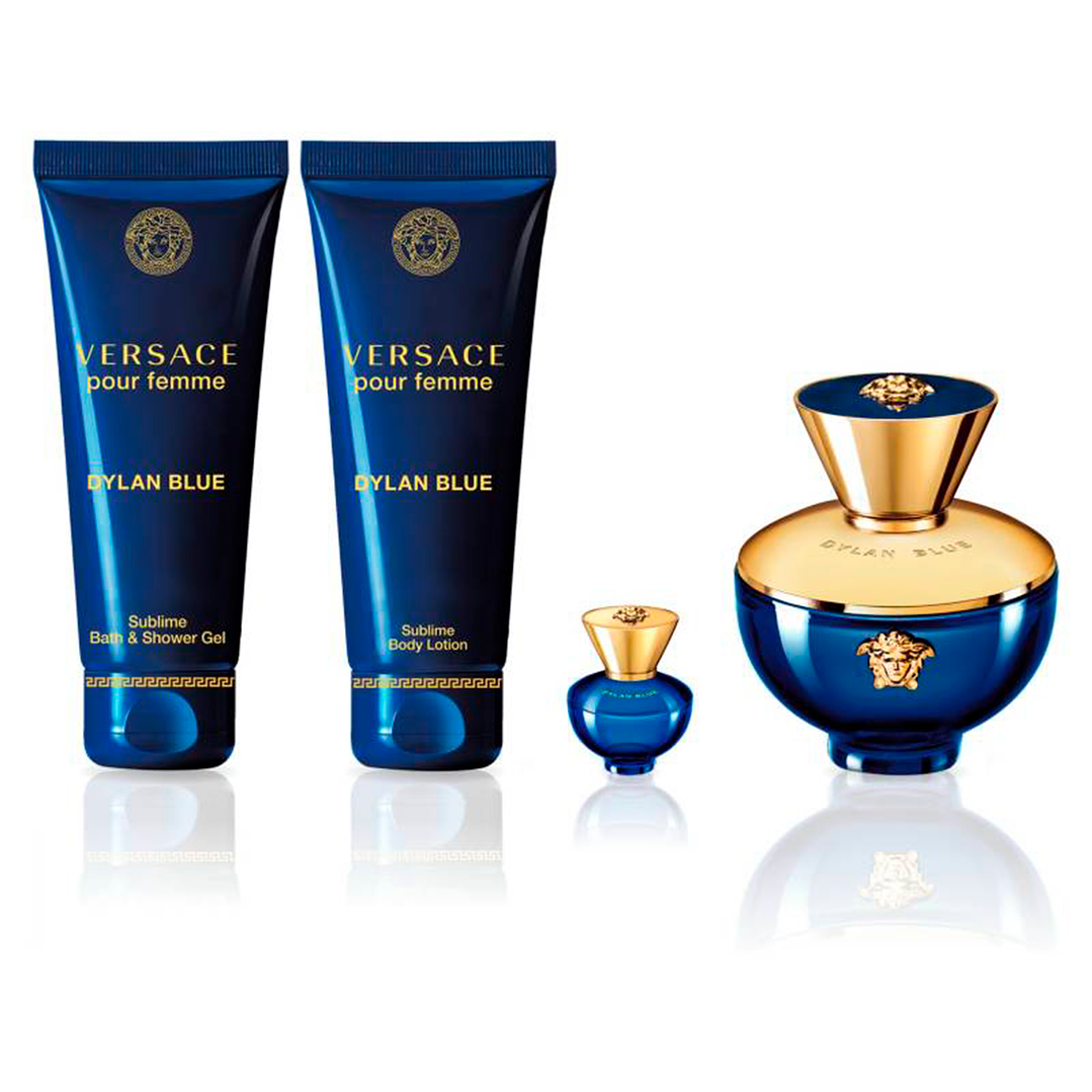 VERSACE DYLAN BLUE WOMAN EDP 100ML + 5ML + SG + BL 2