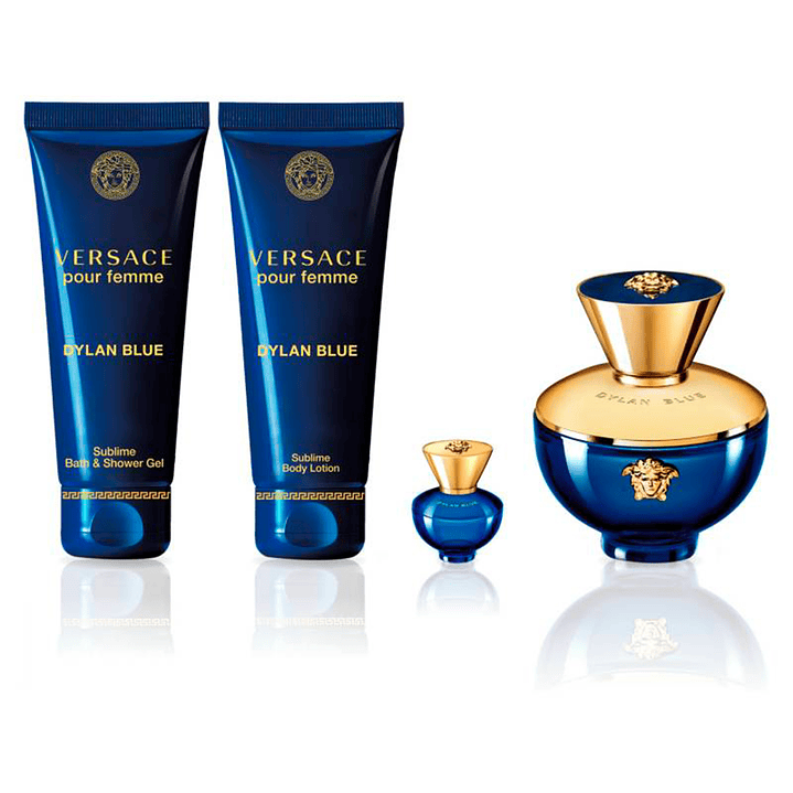 VERSACE DYLAN BLUE WOMAN EDP 100ML + 5ML + SG + BL 2