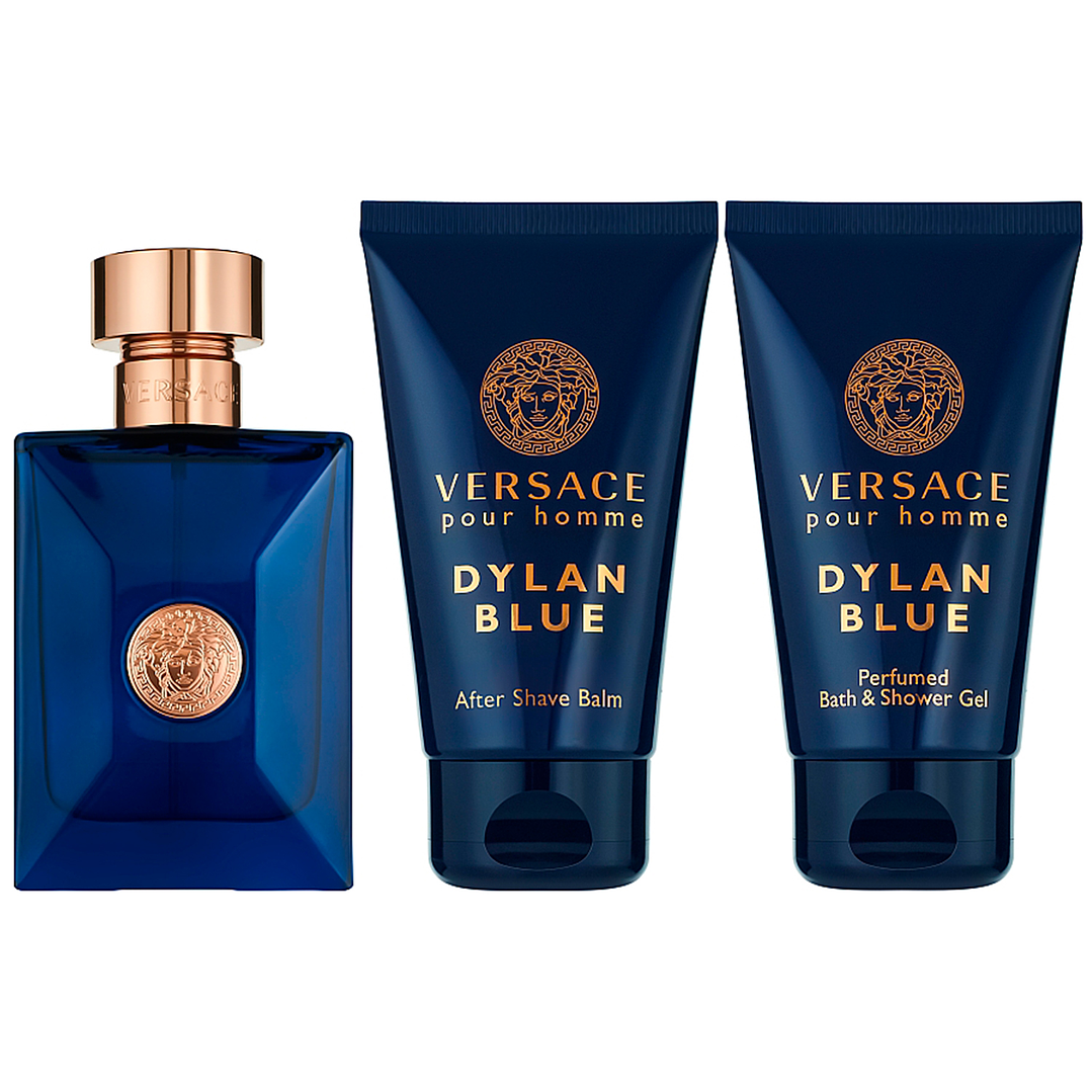 VERSACE DYLAN BLUE HOMME EDT 50ML + ASH 50ML + SG 50ML 2