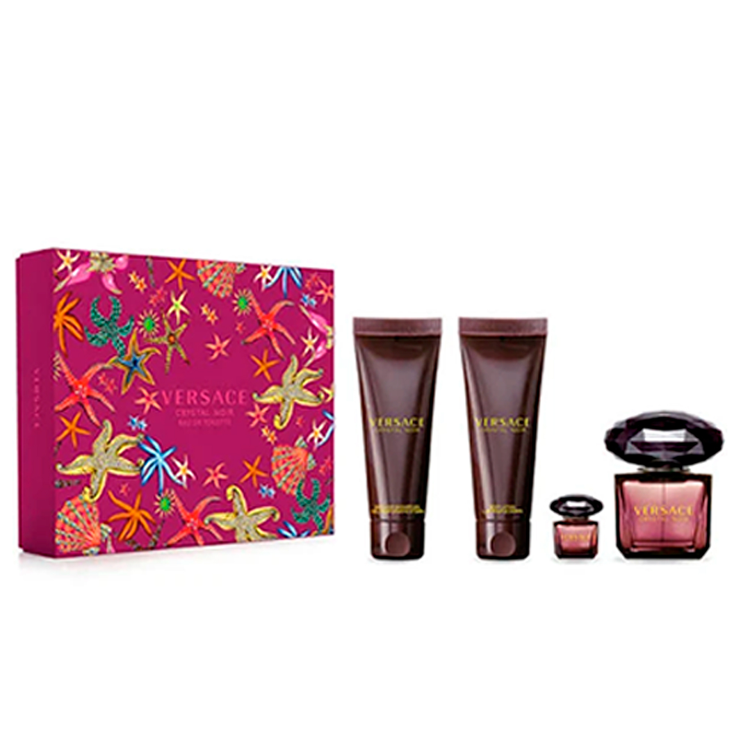 VERSACE CRISTAL NOIR  EDT 90ML + 5ML + BL + SG 2