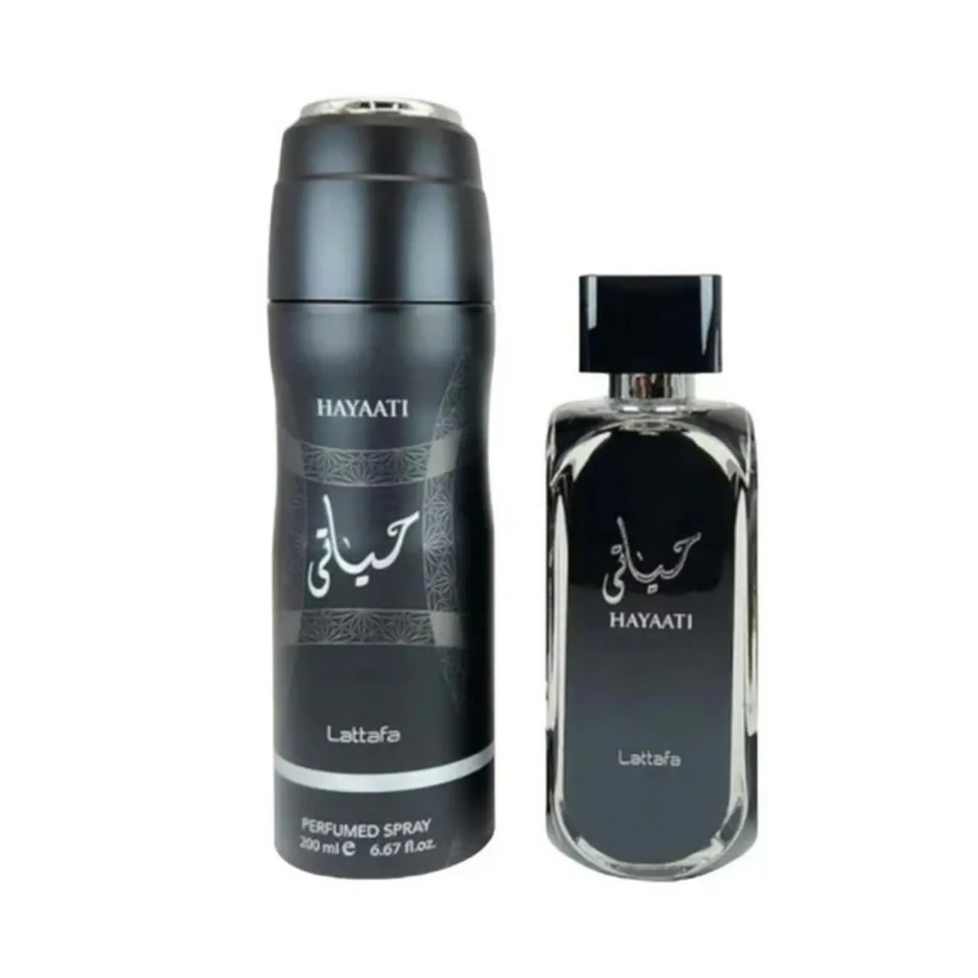 LATTAFA HAYAATI EDP 100ML + DEO SPRAY 200ML 1