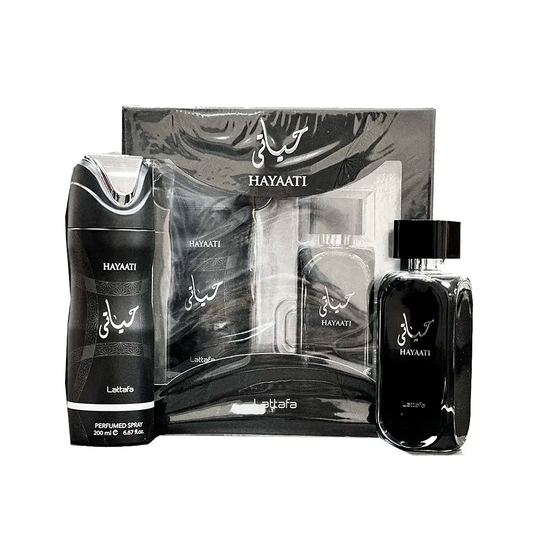 LATTAFA HAYAATI EDP 100ML + DEO SPRAY 200ML 2