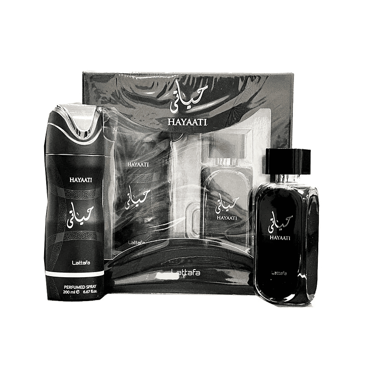 LATTAFA HAYAATI EDP 100ML + DEO SPRAY 200ML 2