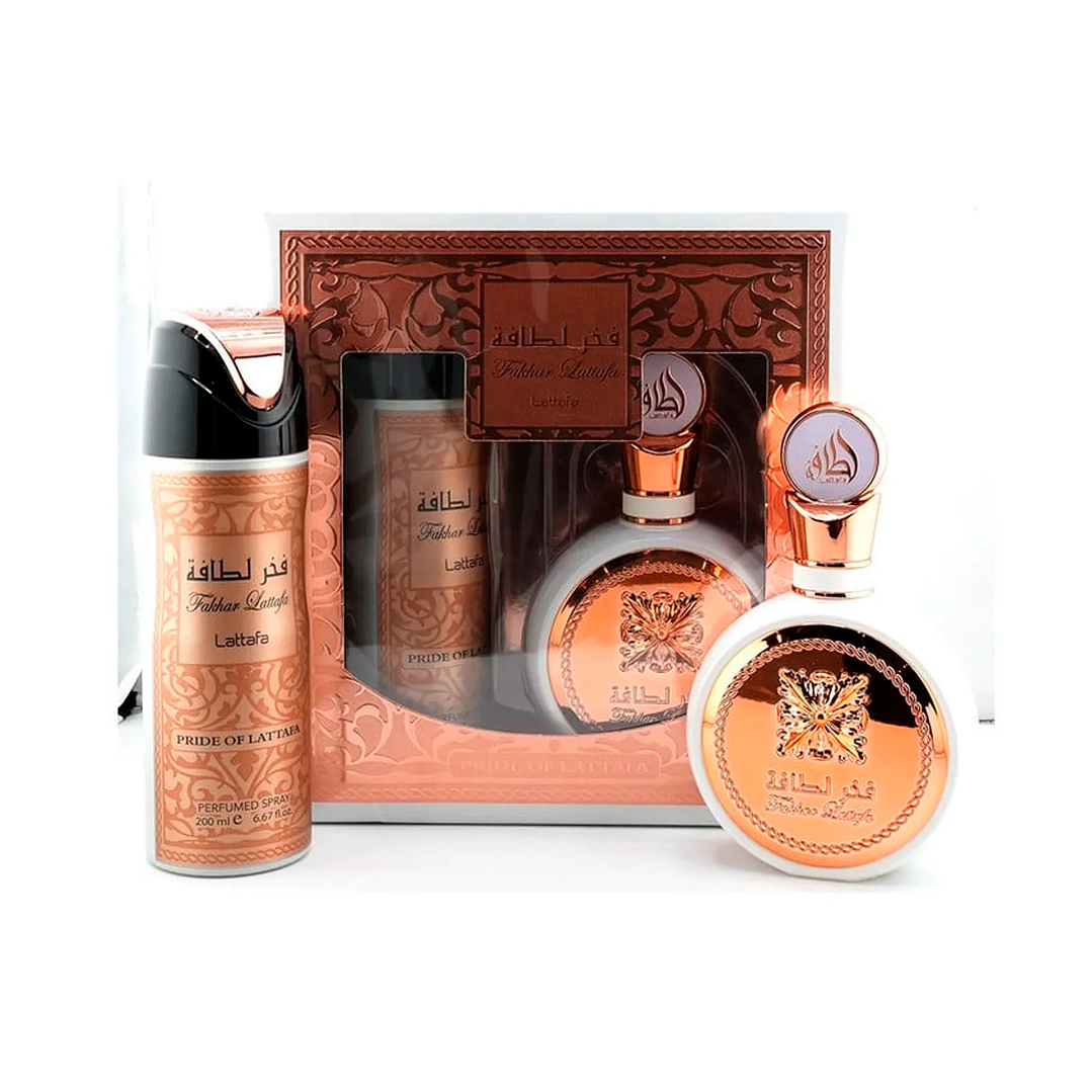 LATTAFA FAKHAR WOMAN EDP 100ML + DEO SPRAY 200ML 1
