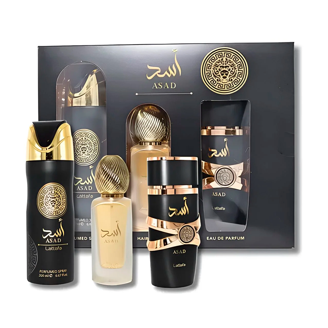 LATTAFA ASAD 100ML + 200ML DEO + 50ML HAIR MIST 2