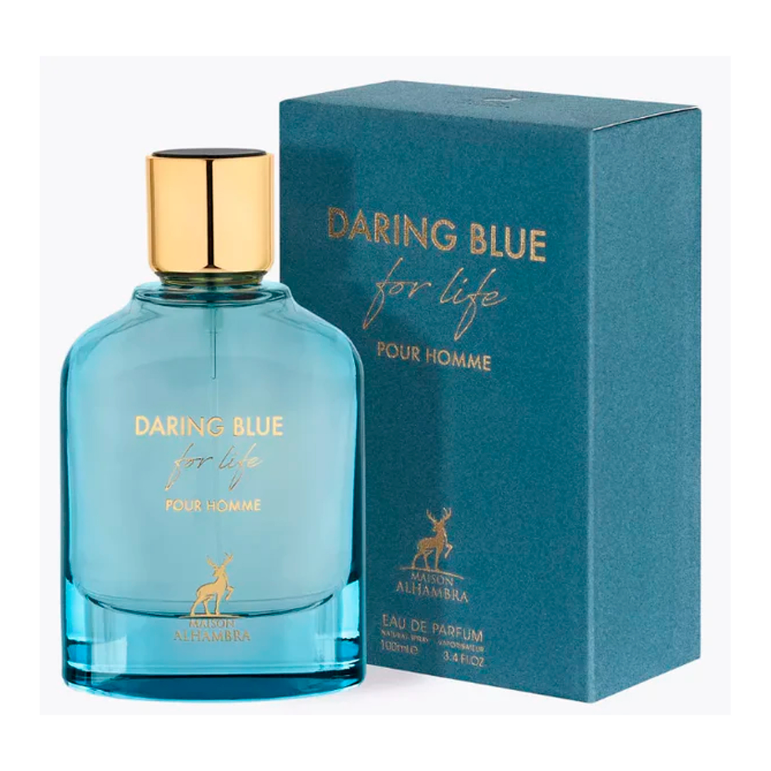MAISON ALHAMBRA DARING BLUE FOR LIFE POUR HOMME EDP 100ML 2