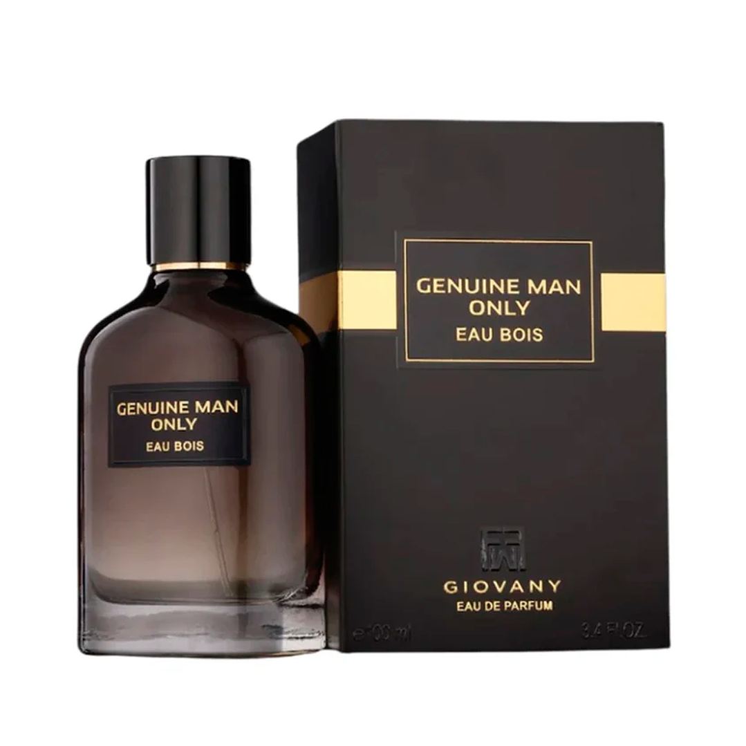 FRAGANCE WORLD GENUINE MAN ONLY EAU BOIS EDP 100ML 1