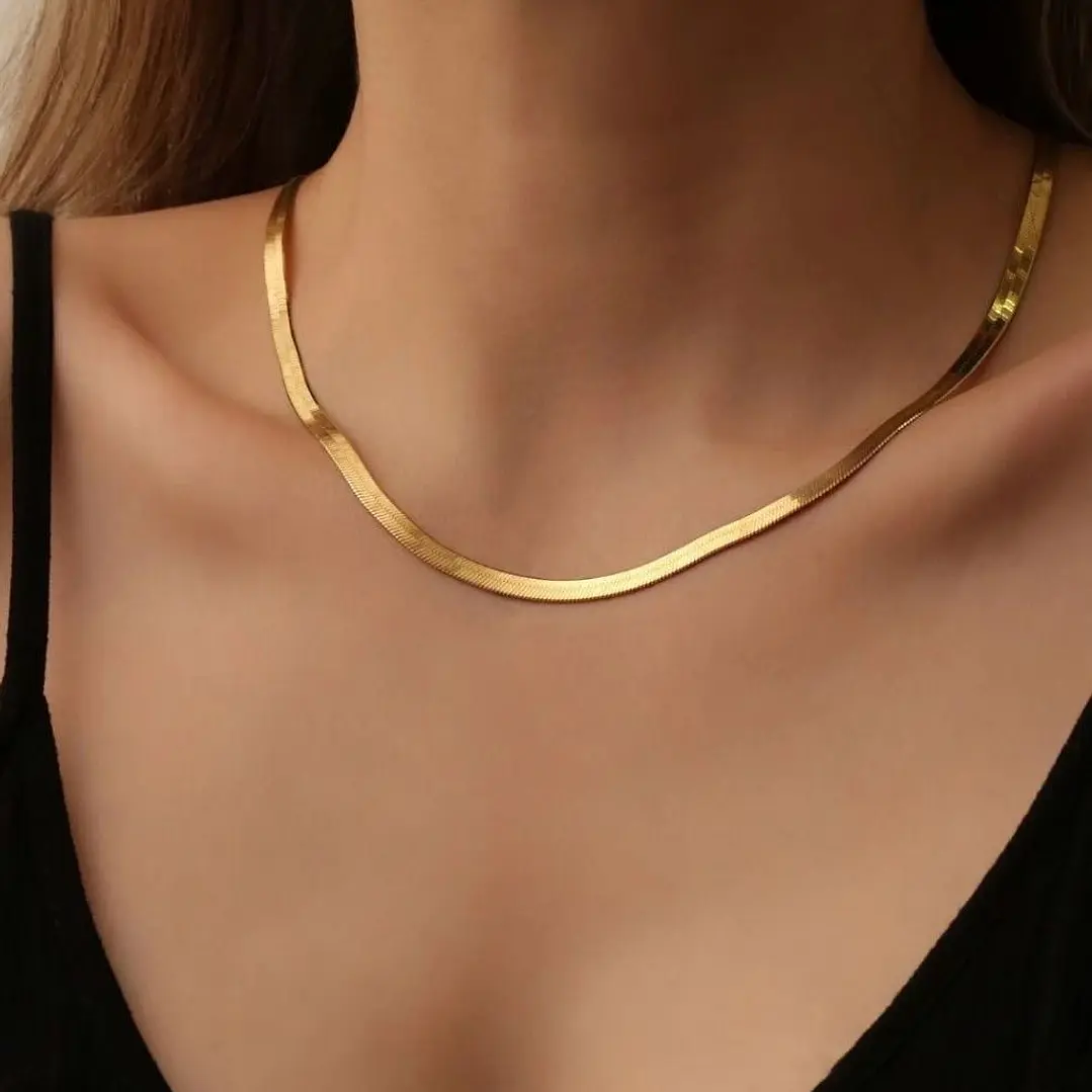 Collar de Cinta Bañado en Oro 2