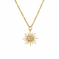 Collar Sol Bañado en Oro - Miniatura 1