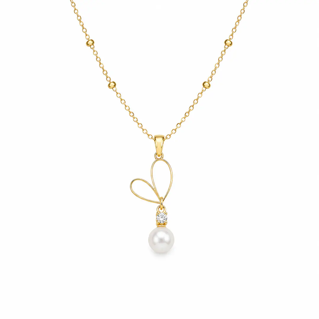 Collar de Corazón Bañado en Oro  1
