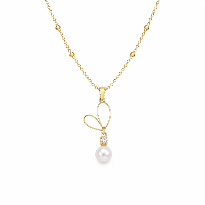 Collar de Corazón Bañado en Oro  1