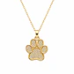 Collar Huella Bañado en Oro  - Miniatura 2