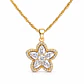 Collar Flor Bañado en Oro  - Miniatura 1