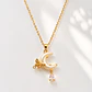 Collar Mariposa Bañado en Oro  - Miniatura 2