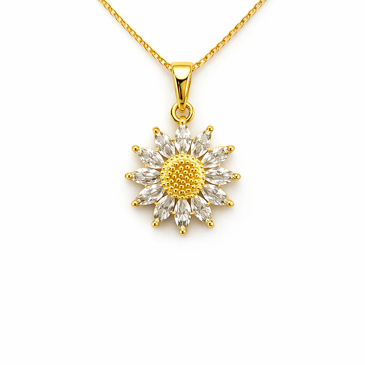 Collar Margarita Bañado en Oro 1