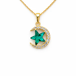 Collar de Estrella Bañado en Oro