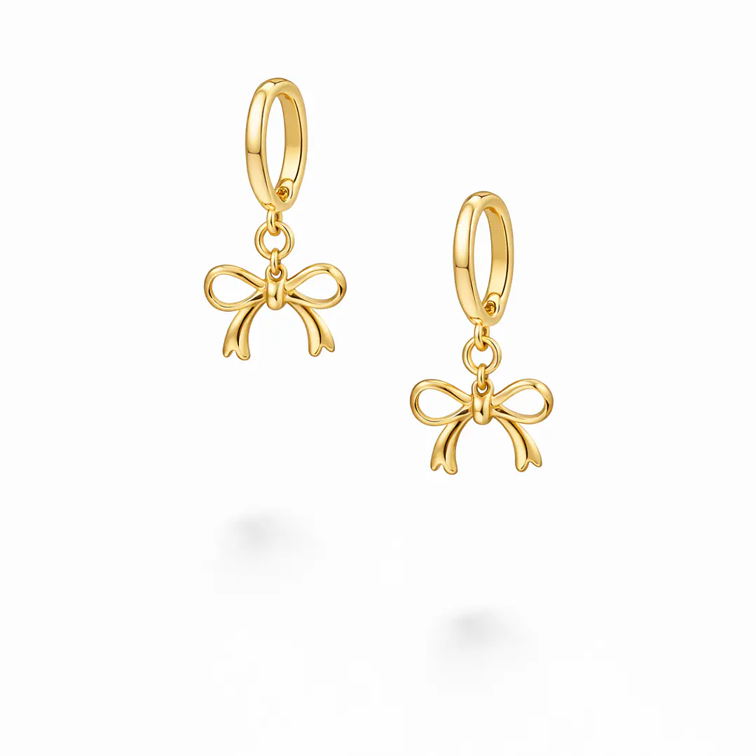 Aros Listón Bañados en Oro  1