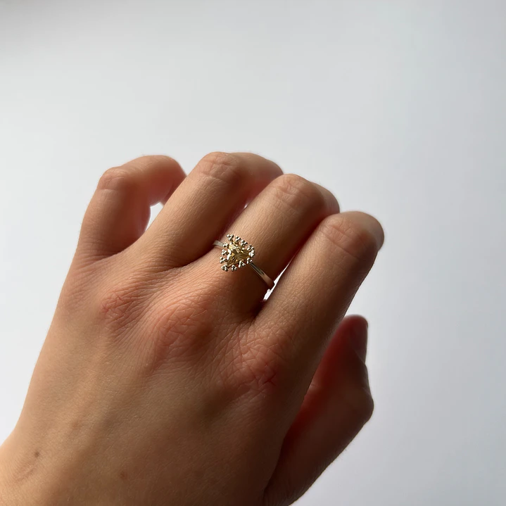 Anillo de Plata 925 - Champagne 1