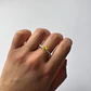 Anillo de Plata 925 - Solitario Amarillo - Miniatura 1