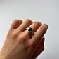 Anillo de Plata 925 - Ovalado Verde  - Miniatura 1