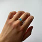 Anillo de Plata 925 - Solitario Celeste - Miniatura 1