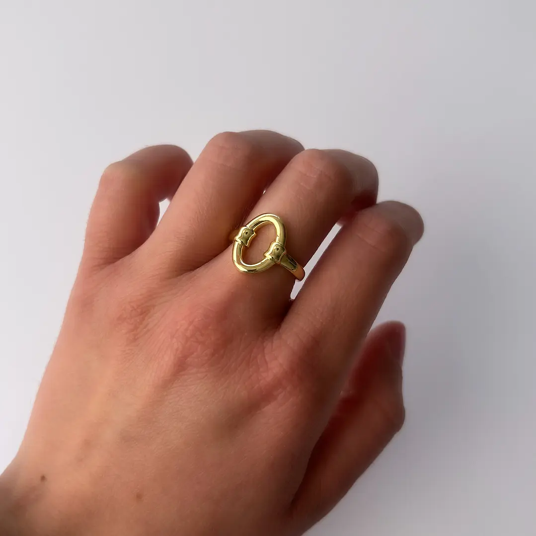Anillo de Baño de Oro 18k - Ovalado  1