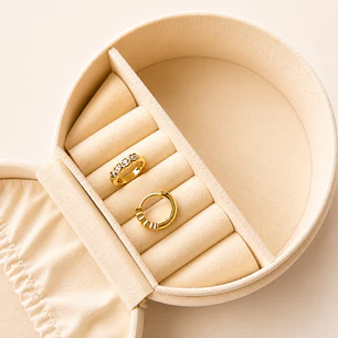 Aros Bañados en Oro 18k Diseño Mini Corazones 