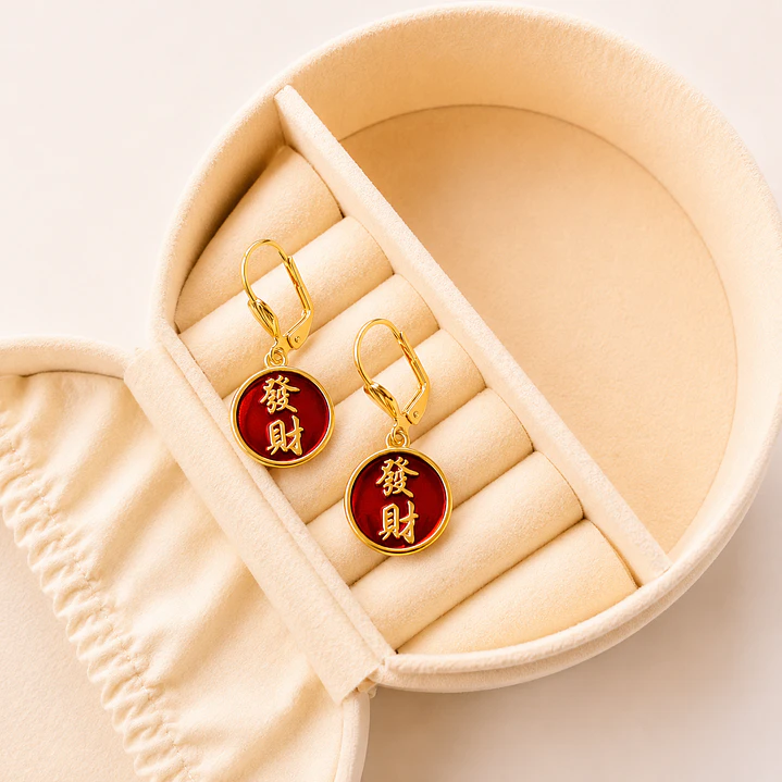 Argollas Bañadas en Oro 18k Diseño Prosperidad 1