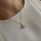 Collar Bañado en Oro Diseño Estrella con Circiones - Miniatura 1