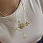 Collar Bañado en Oro Diseño Destello  - Miniatura 2