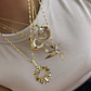 Collar Bañado en Oro Diseño Perla del Océano - Miniatura 2