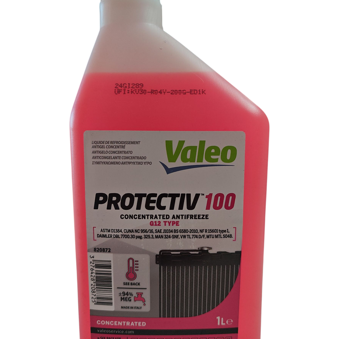Anticongelante Concentrado Valeo Protectiv 100 G12 Rosado 1l 1