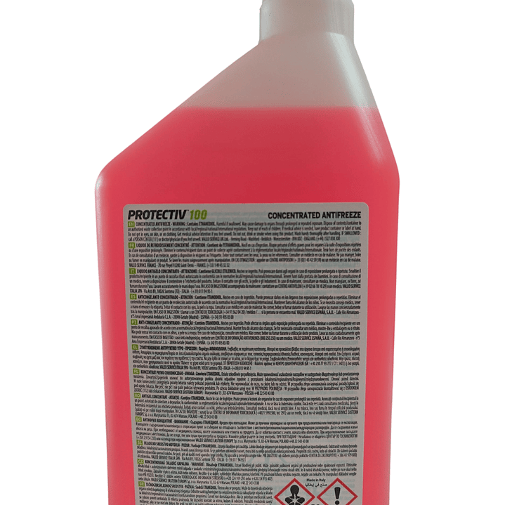 Anticongelante Concentrado Valeo Protectiv 100 G12 Rosado 1l 2